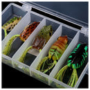 Lure Bass Fishing Hooks Bait Tackle Topwater 5pcs Soft Baits with Box UK