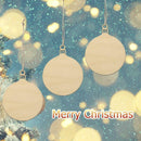 50pcs Wooden Christmas Pendents Xmas Tree Hanging Ornaments Wedding Party Decor