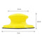 2 Pcs 5 Inch Hook and Loop Hand Sanding Block Round Sanding Pad Hook Backin