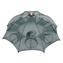 Portable Foldable 8 Sides 8 Holes Automatic Fishing Net Landing Net Trap Ca