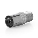 2x RF Coax F Female to F Female TV Antenna Coaxial Connector 9.5TV Coaxial Plug