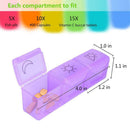 7 Days Weekly Pill Organizer Plastic Tablet Dispenser Medicine Container