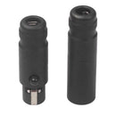 2x Mini XLR 3Pin Male Plug+Female Jack Audio Socket Mic Connector Adapter Black