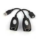 USB Extension Extender Adapter Up To 150ft Using CAT5 RJ45 LAN Cable Tide