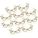 10x Bee Party Glasses Honeybee Eyeglasses Costume Dressing up Costume Props