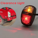 Red+Amber LED Side Marker Light Clearance Lamp for Truck Trailer Caravan