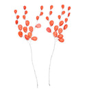 50xAcrylic Crystal Bud Branches Artificial Flower Twig For Wedding Party Red