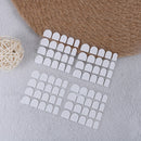 10sheet x 20x white double sided adhesive tabs glue tape for false nail t C^SE