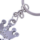2Pcs Novelty Fashion Crown Love Heart Keyring Couple Keychain Key Ring GiftEA3C