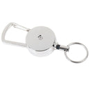 1pc Retractable Pull Key Ring Chain Clip Carabiner Holder Recoil Extends To  Gw