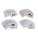80Pcs Durable Kids Sight/Picture Word Flash Cards About Food for Ages