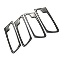 4 Pieces Door Interior Handle Cover Trims for BMW X5 E70 X6 E71 Carbon Fiber