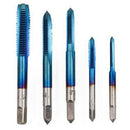 2X(5Pcs M3/M4/M5/M6/M8 Hand Tap Set Blue Coating Hss Metric Straight Flute