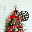 6pcs Christmas Tree Top Star Toppers Pendant for Xmas Ornaments Home Decor