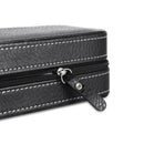 2 Grids PU Leather Travel Watch Storage Case Zipper Wristwatch Box Organize