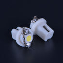 10pcs Car White T5 B8.5D Gauge 5050 1SMD LED Speedo Dashboard Side Light Bulb OH