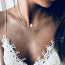 Jewelry Necklace Ladies Multi-Layer Necklace Sequined Multi-Layer Pendant NeS6P6