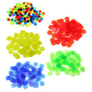 200Pcs/Set Bingo Chips Transparent Counters Counting Tokens Game Colorful