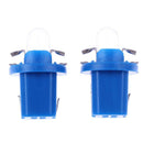 10pcs T5 B8.5D 5050 SMD LED Car Instrument Dashboard Light Bulbs (Blue)