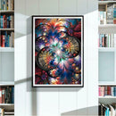 5D DIY Full Drill Diamond Painting Colorful Flower Cross Stitch Embroidery