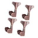 4 Pcs (Left) Sealed Bass Tuning Pegs Keys Machine Head Tuner for Bass, Purple