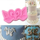 European Symmetrical Lace Cake Border Silicone Mold Fondant Cake Decorat Tool 3C