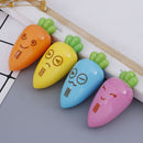 1PC cute cartoon creative carrot plastic pencil sharpener novelty stationer BX