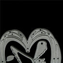 Love Heart Dove Metal Cutting Dies Stencil for Scrapbooking Album Cards Decor M&