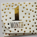 12pcs Newborn Baby Monthly Stickers Pregnant Milestone Memory Photo Props A