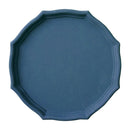 Colorful Wood Dried Fruit Plate Snacks Dessert Serving Tray Blue