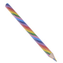 4pcs simple creative rainbow  wooden pencil for kid painting learning award OZ