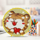 DIY Diamond Painting Full Drill Cartoon Animal Home Decor LED Light (HD03)