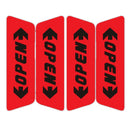 4 Pcs/Set Door Open Car Stickers Reflective Warning Pedestrians Safety Red MO
