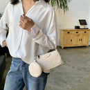 Alligator Leather Handbag Purse Women Sling Crossbody Shoulder Bag (Beige) A