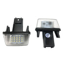 2PCS LED License Number Plate Light for Peugeot 206 307 C3-C6 Xsara OZ