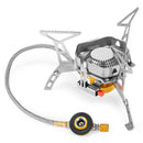 Outdoor Mini Gas Stove Camping Folding Windproof Split Stove Portable Gas B T4L9