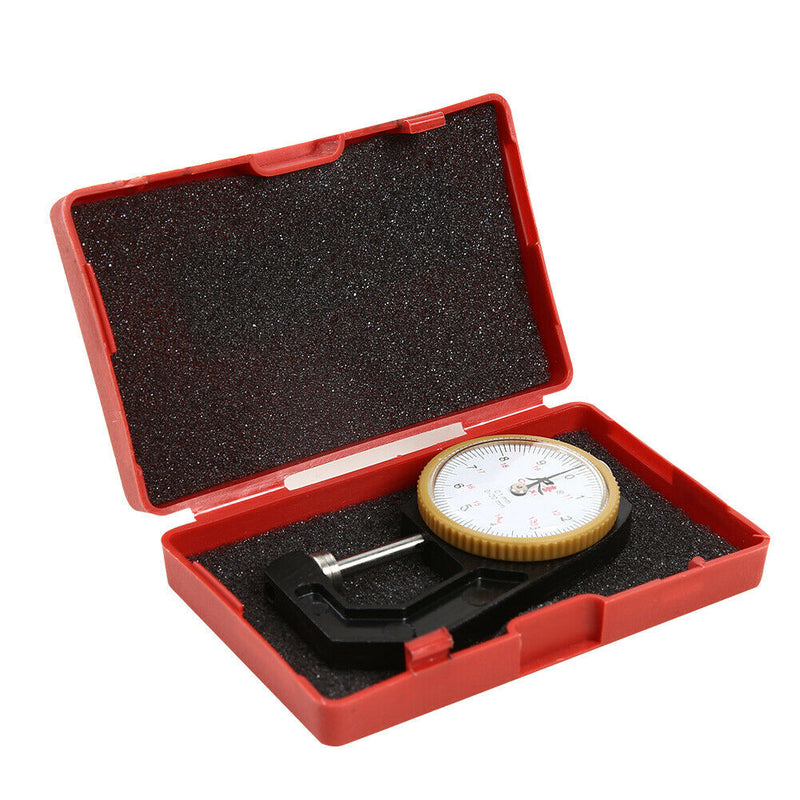 0-20mm 0.1mm Dial Leather Paper Thickness Gauge Meter Tester (Flat Head) A