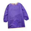 Children Kids Long Sleeve Apron Drawing Painting Waterproof Smock Purple M