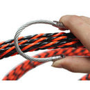 2 Pieces Electrical Wire Threader Cable Running Rods Fish Tape Pulling Kits