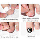 10pcs Double-Sided Adhesive Transparent Seamless Nail Jelly Gloss Clip Stickers