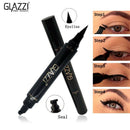 Glazzi Double-Headed Seal Eyeliner Pencils Black Wing Shape Eye Liner Stamp
