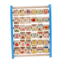 Wooden Alphabet and Number Abacus | Colorful Alphabet and Number Tiles | Kids