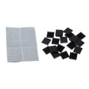20pcs Aluminum LED/CPU/IC Chip  Sink Cooling Fin Radiator Pad 18x18x5mm