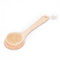 Natural Wood Bristle Body Brush Long Handle Bath Shower Spa Scrubber 3C