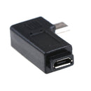 2X 90 Degree Micro Left &Right Angle USB Male to Female Plug Adapters Charger~Z