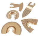 5Pcs/Set Diamond Carbide Oscillating Multi Tool Saw Blade For Fein Bosch Mu X5M7