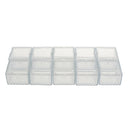 10x Square Furniture Leg Covers No-slip Chair Leg Caps Floor Protectors Clear