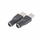 1pc PS/2 Female to USB Male Adapters Converter For PC Keyboard SALE Compute D9S4