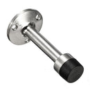 Cylinder Stainless Door Stop Stopper Buffer Wall Mounted Fixed Rubber Tool liau