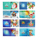 Christmas Cards 8 Packs 5D Diamond Painting Santa Greeting Holiday Card for Xmas